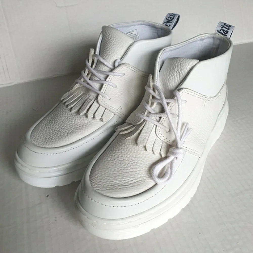 Dr Martens Jemima White Venice Aunt Sally Leather Platform Lace-Up Chukka Boot 7 - Picture 7 of 16